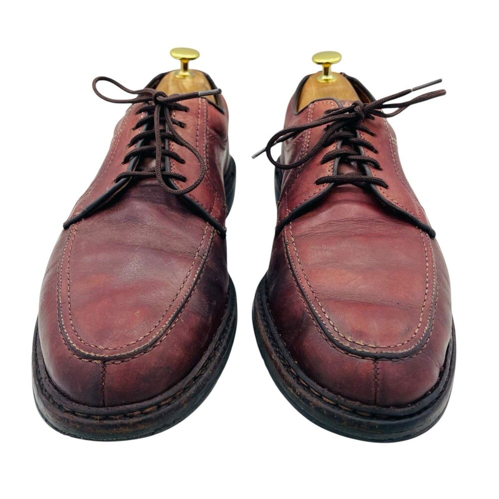 Allen Edmonds Derby Shoe Men's 10 D Wilbert Brown Leather Casual Split-Toe 1930